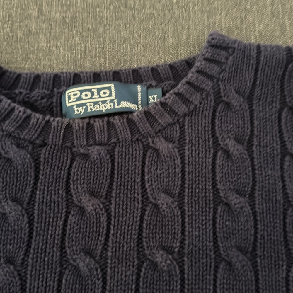 Vintage Polo Ralph Lauren sweater. Size xL. Navy blue - Picture 2 of 2